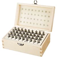 Amazon Basics - Juego de sellos de metal y de piel - 3-81 mm